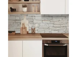Online MySpotti Küchenrückwand Profix Cucina Rocky Wall 100 x 60 cm Steinweiß