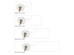 Outlet MySpotti Küchenrückwand Profix Cucina Dandelion 270 x 60 cm Weiß-Grau