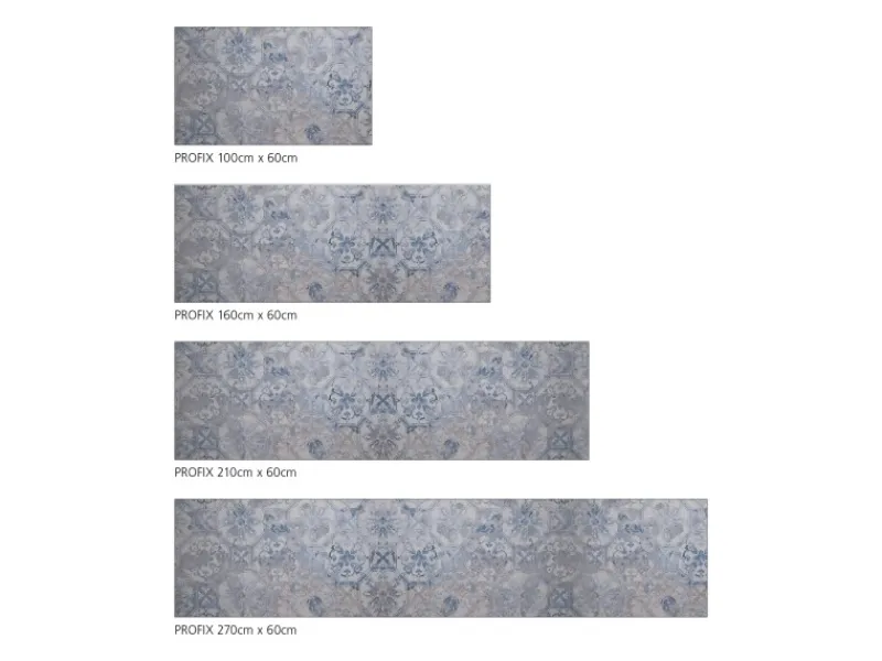 MySpotti Küchenrückwand Profix Cucina Vintage Fliese 270 x 60 cm Hellblau< Küchenrückwände