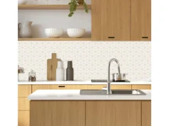 MySpotti Küchenrückwand Profix Cucina Hexagon 160 cm x 60 cm Creme< Küchenrückwände