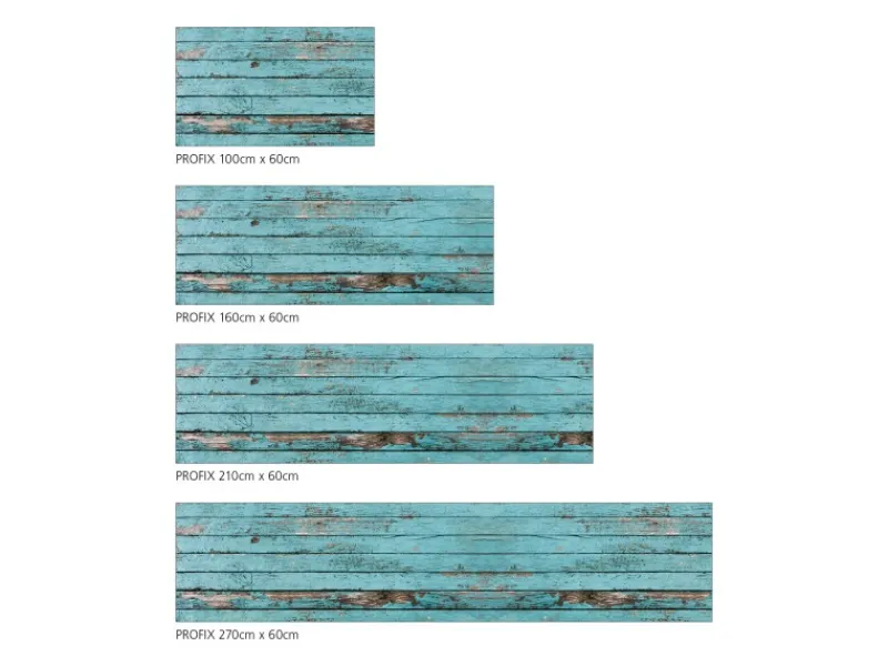 MySpotti Küchenrückwand Profix Cucina Ernest Holz 100 x 60 cm Cyan< Küchenrückwände