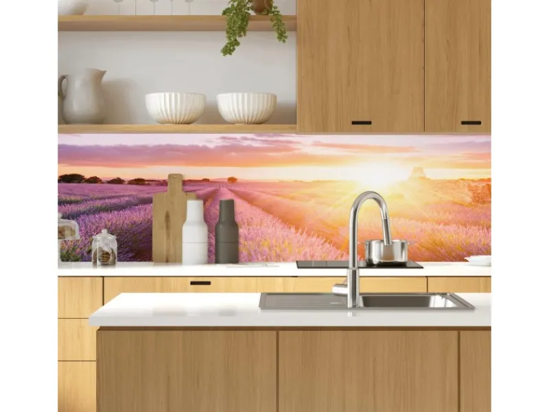 Sale MySpotti Küchenrückwand Profix Cucina Provence 100 x 60 cm Lila Mix
