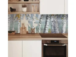 Discount MySpotti Küchenrückwand Profix Cucina Birkenwald 210 x 60 cm Birke-Weiß