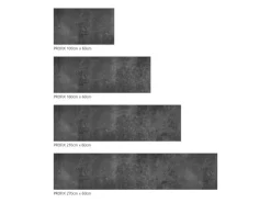 Best MySpotti Küchenrückwand Profix Cucina Concrete Black 100 x 60 cm Grau-Schwarz