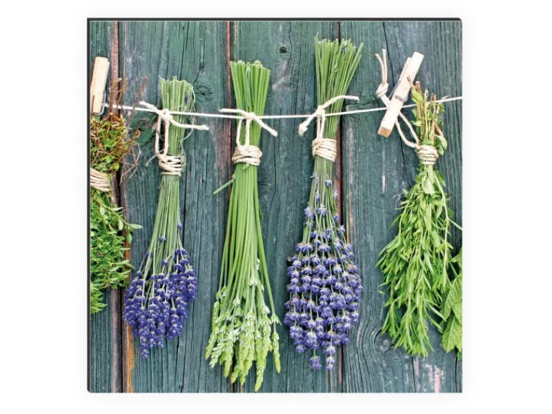 Küchenrückwände<MySpotti Küchenrückwand Profix Cucina Kräuter Provence 270 x 60 cm Grün-Blau