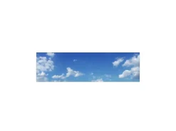 Discount MySpotti Küchenrückwand Profix Cucina Himmel 210 x 60 cm Hellblau-Weiß