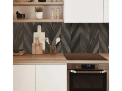 Discount MySpotti Küchenrückwand Profix Cucina Celebica 210 x 60 cm Holz Dunkel