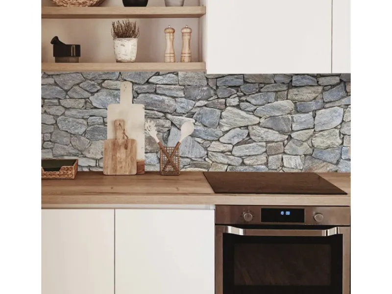 Outlet MySpotti Küchenrückwand Profix Cucina Masimo 270 x 60 cm Grau-Blau