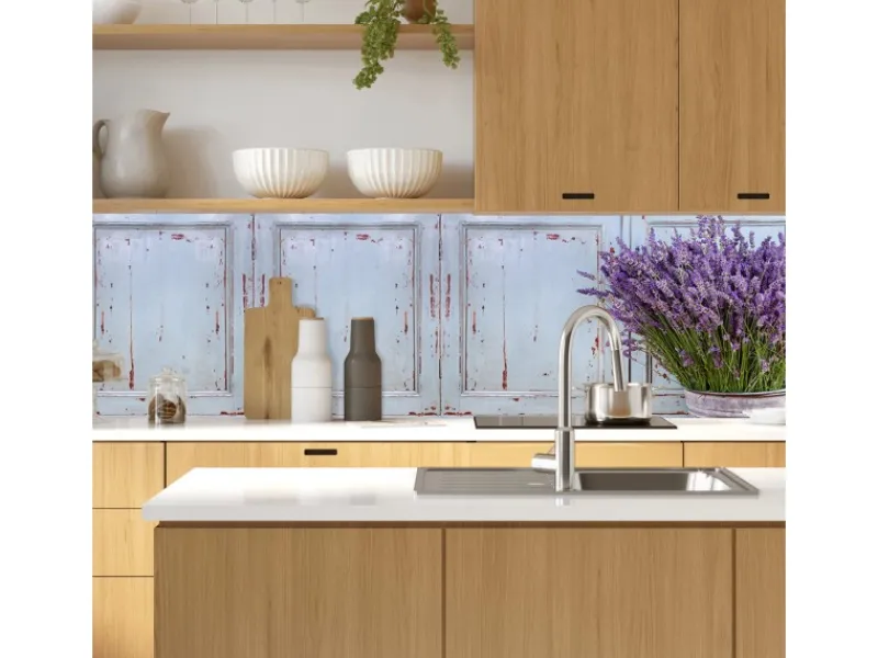 Discount MySpotti Küchenrückwand Profix Cucina Vintage Lavendel 160 x 60 cm Holz