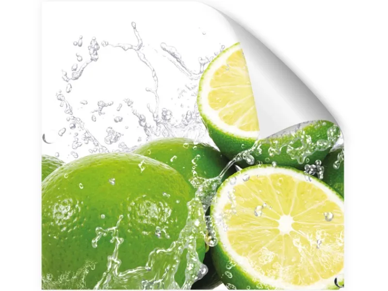 Myspotti Küchenrückwandfolie Aqua Limette Selbstklebend 280 cm x 60 cm< Küchenrückwände