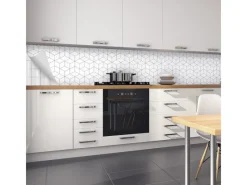 Küchenrückwände<Myspotti Küchenrückwandfolie Hexagon Selbstklebend 450 cm x 60 cm Weiß