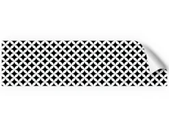 Hot Myspotti Küchenrückwandfolie Chadi Selbstklebend 220 cm x 60 cm Schwarz-Weiß