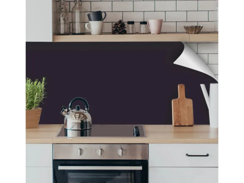 Clearance Myspotti Küchenrückwandfolie Schiefergrau Selbstklebend 220 cm x 60 cm