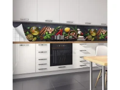 Myspotti Küchenrückwandfolie Fresh Spice Selbstklebend 450 cm x 60 cm< Küchenrückwände