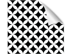 Best Myspotti Küchenrückwandfolie Chadi Selbstklebend 280 cm x 60 cm Schwarz-Weiß