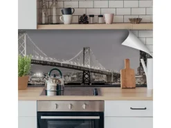 Myspotti Küchenrückwandfolie San Francisco Selbstklebend 220 cm x 60 cm< Küchenrückwände