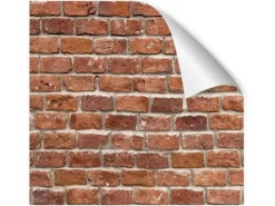 Myspotti Küchenrückwandfolie Brick Wall Selbstklebend 280 cm x 60 cm Ziegelrot< Küchenrückwände