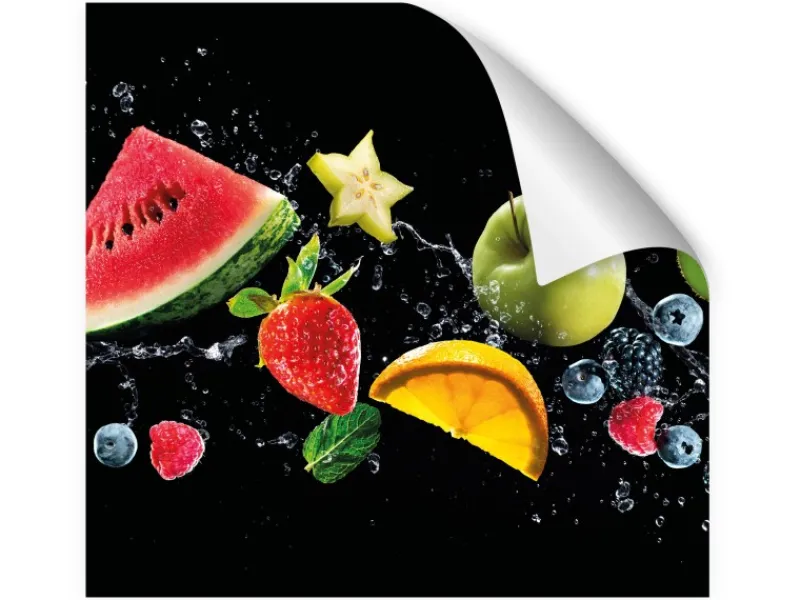 Clearance Myspotti Küchenrückwandfolie Fruit Splash Selbstklebend 280 cm x 60 cm