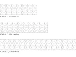 Myspotti Küchenrückwandfolie Hexagon Selbstklebend 280 cm x 60 cm Weiß< Küchenrückwände