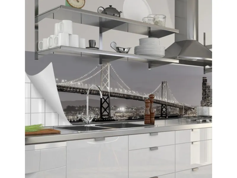 Küchenrückwände<Myspotti Küchenrückwandfolie San Francisco Selbstklebend 280 cm x 60 cm