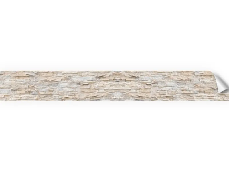 Küchenrückwände<Myspotti Küchenrückwandfolie Bruchsteinwand Beige Selbstklebend 450 cm x 60 cm