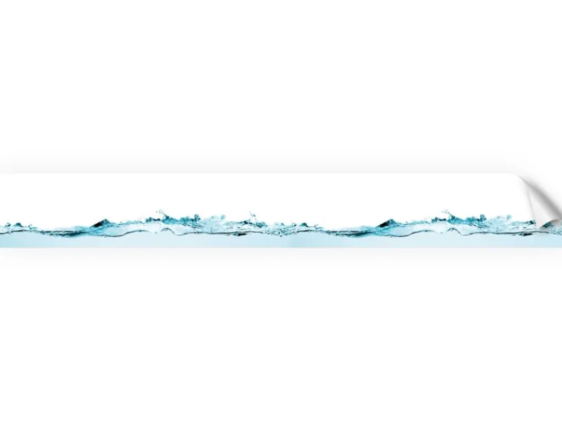 Online Myspotti Küchenrückwandfolie Wasser Selbstklebend 450 cm x 60 cm