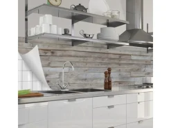 Küchenrückwände<Myspotti Küchenrückwandfolie Wood Planks Selbstklebend 280 cm x 60 cm