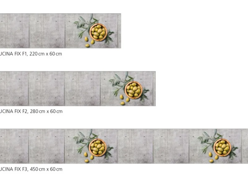 Küchenrückwände<Myspotti Küchenrückwandfolie Olive and Concrete Selbstklebend 220 cm x 60 cm