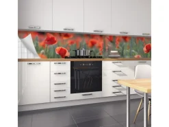 Myspotti Küchenrückwandfolie Mohn Selbstklebend 450 cm x 60 cm< Küchenrückwände