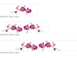 Myspotti Küchenrückwandfolie Orchidee Pink Selbstklebend 220 cm x 60 cm< Küchenrückwände