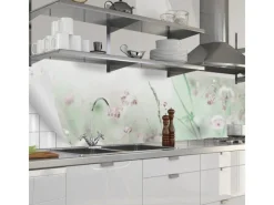 Myspotti Küchenrückwandfolie Wildblumen Selbstklebend 450 cm x 60 cm< Küchenrückwände