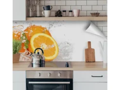 Küchenrückwände<Myspotti Küchenrückwandfolie Aqua Orange Selbstklebend 220 cm x 60 cm