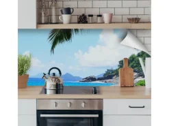 Küchenrückwände<Myspotti Küchenrückwandfolie Seychellen Selbstklebend 220 cm x 60 cm