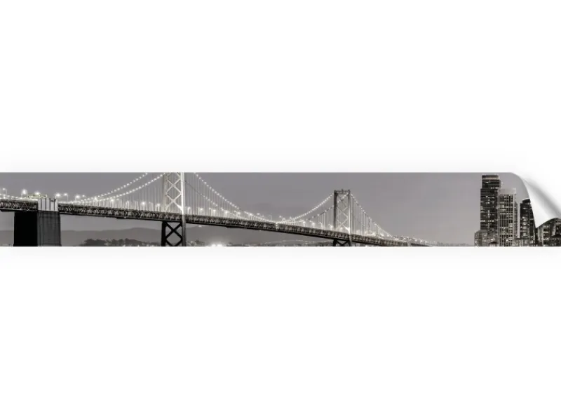 Best Myspotti Küchenrückwandfolie San Francisco Selbstklebend 450 cm x 60 cm