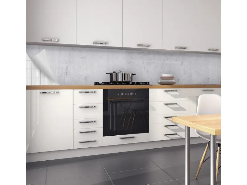 Myspotti Küchenrückwandfolie Blank Selbstklebend 450 cm x 60 cm Betonwand< Küchenrückwände