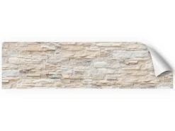 Discount Myspotti Küchenrückwandfolie Bruchsteinwand Beige Selbstklebend 220 cm x 60 cm