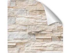 Discount Myspotti Küchenrückwandfolie Bruchsteinwand Beige Selbstklebend 220 cm x 60 cm