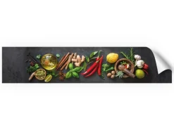 Myspotti Küchenrückwandfolie Fresh Spice Selbstklebend 280 cm x 60 cm< Küchenrückwände