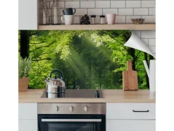 Küchenrückwände<Myspotti Küchenrückwandfolie Sommerwald Selbstklebend 220 cm x 60 cm
