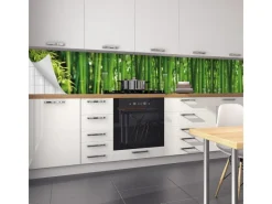 Myspotti Küchenrückwandfolie Bambus Selbstklebend 450 cm x 60 cm