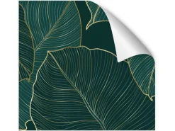 Clearance Myspotti Küchenrückwandfolie Leaves Green Selbstklebend 280 cm x 60 cm
