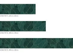 Clearance Myspotti Küchenrückwandfolie Leaves Green Selbstklebend 280 cm x 60 cm