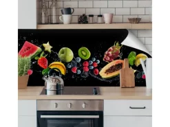 New Myspotti Küchenrückwandfolie Fruit Splash Selbstklebend 220 cm x 60 cm