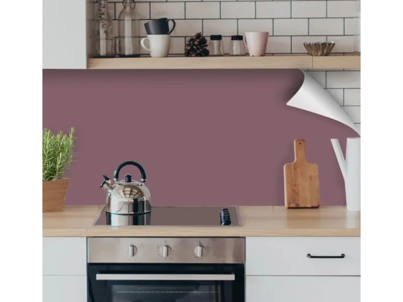 Küchenrückwände<Myspotti Küchenrückwandfolie Pastellviolett Selbstklebend 220 cm x 60 cm