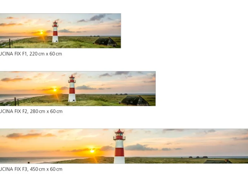 Myspotti Küchenrückwandfolie Leuchtturm Sylt Selbstklebend 450 cm x 60 cm< Küchenrückwände