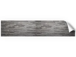 Clearance Myspotti Küchenrückwandfolie Black Bricks Selbstklebend 280 cm x 60 cm