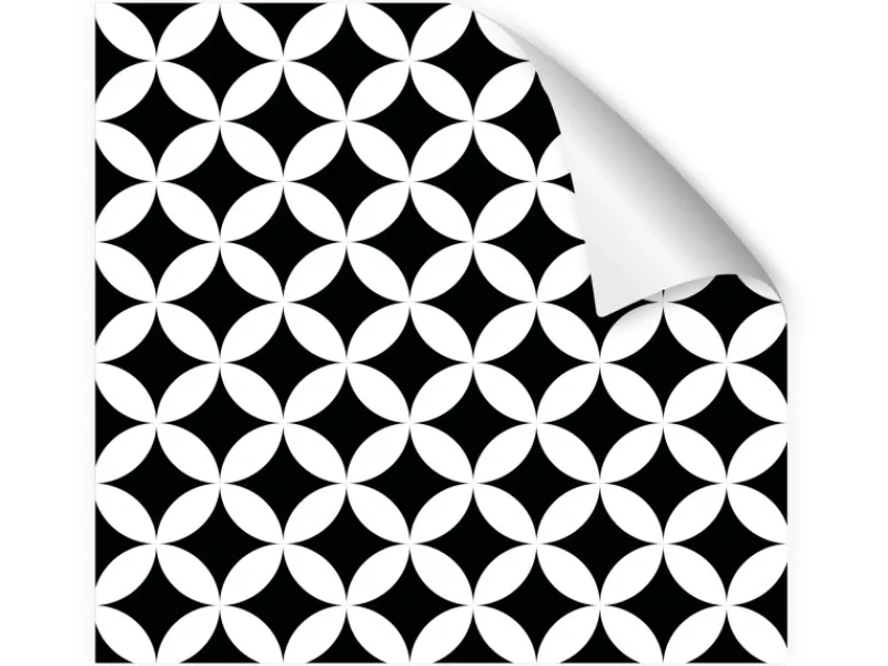 Myspotti Küchenrückwandfolie Chadi Selbstklebend 450 cm x 60 cm Schwarz-Weiß< Küchenrückwände