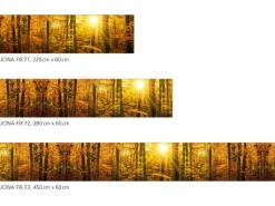Myspotti Küchenrückwandfolie Herbstwald Selbstklebend 220 cm x 60 cm< Küchenrückwände