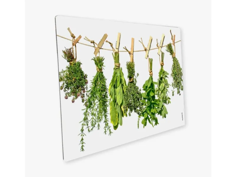 Küchenrückwände<Myspotti Mini-Spritzschutzplatte Kräuterleine 59 cm x 41 cm
