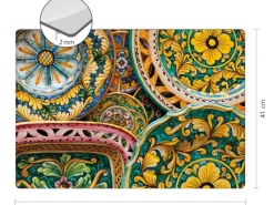 Myspotti Mini-Spritzschutzplatte Ceramica 59 cm x 41 cm Bunt< Küchenrückwände|Kochfelder